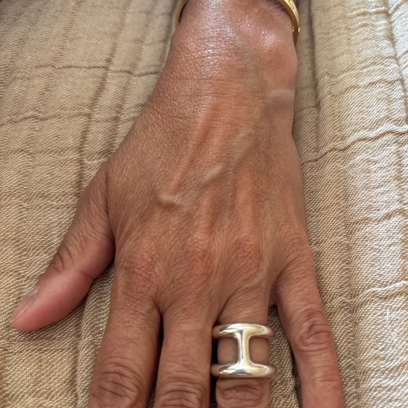 Hermes Osmose Silver Ring - Picture 5 of 6